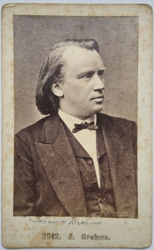 Johannes Brahms (1833-1897). Portrait-Fotografie