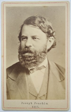 Joseph Joachim (1831-1907). Portrait-Fotografie