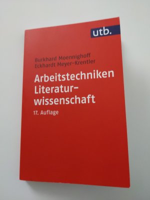 gebrauchtes Buch – Moennighoff, Burkhard; Meyer-Krentler – Arbeitstechniken Literaturwissenschaft