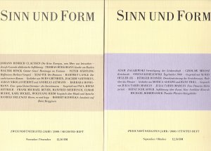 Sinn und Form/ 12 Hefte