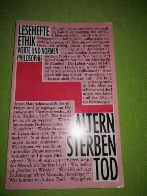 Altern, Sterben, Tod