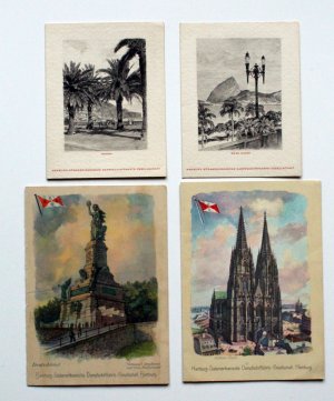 4 Speisekarten /Menuekarten Postdampfer Antonio Delfino 1925-1939