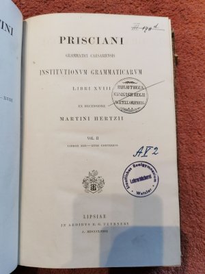 Grammatici Latini Prisciani grammatici caesariensis