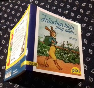 gebrauchtes Buch – Fritz Koch-Gotha / Herbert Kranz – Häschen klein ging allein ... PIXI Bücher 1751 Serie 194 "Nostalgie-Bilderbücher". Mini-Buch