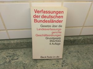 Verfassungen der deutschen Bundesländer - mit dem Grundgesetz - Sonderausgabe