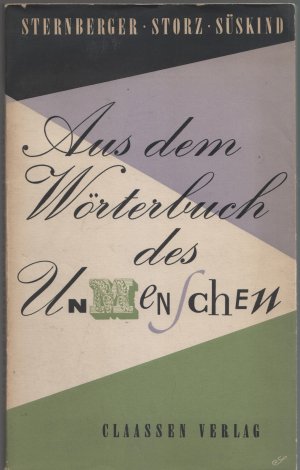 Aus dem Wörterbuch des Unmenschen