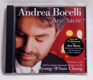 gebrauchter Tonträger – Andrea Bocelli - Arie Sacre - 1999 Klassik - vg+/vg+ – Arie Sacre - 1999 Klassik - vg+/vg+