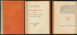 Bilderbuch ohne Bilder. Aus dem Dänischen übertragen und eingeleitet von Walter Rothbarth. [Signiertes Exemplar / signed copy].