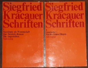 Schriften 1. Soziologie als Wissenschaft. Der Detektiv - Roman. Die Angestellten. / Schriften 4. Geschichte. Von den letzten Dingen.