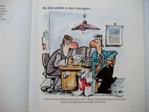 gebrauchtes Buch – Zoran Petrovic – VIERZIG - Herzlichen Glückwunsch - Cartoons für Männer