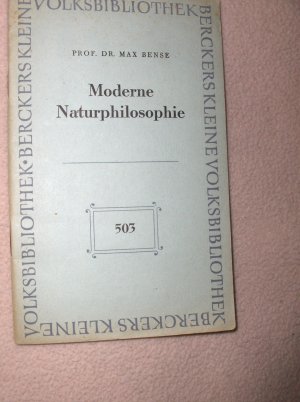 antiquarisches Buch – Berckers Volksbibliothek – Moderne Naturphilosophie