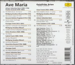 gebrauchter Tonträger – Vokalrecitals  – Ave Maria - Geistliche Arien & Chöre