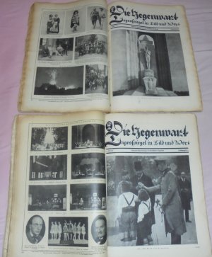 antiquarische Sammlung Konvolut 2 Jahrgänge DT Die Gegenwart - Tagesspiegel in Bild und Wort - Illustrierte Wochenbeilage des Darmstädter Tagblatts 1924-1925