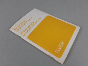 gebrauchtes Buch – Schneider, Rudolf; Behrens – Viel Glück in Deutschland. Ein Sprachkurs für ausländische Arbeitnehmer. Wörterbuch Deutsch-Türkisch.