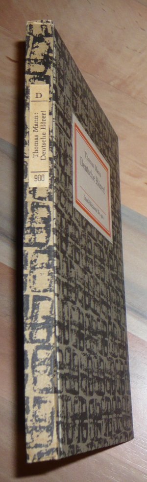 gebrauchtes Buch – Thomas Mann – Deutsche Hörer! - Fünfundzwanzig Radiosendungen nach Deutschland - Insel-Bücherei Nr. 900