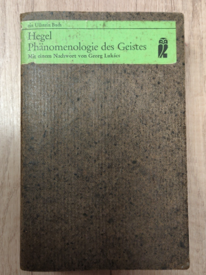 gebrauchtes Buch – Georg Wilhelm Friedrich Hegel – System der Wissenschaft Teil / Theil 1: Die Phänomenologie des Geistes