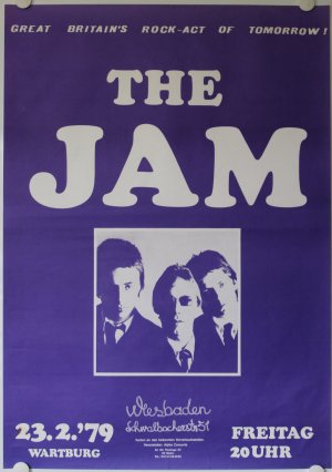 The Jam, Plakat, Poster, Concert, Konzert, Tour, Live, 1979, All Mod Cons, Setting Sons, no CD/LP/Vinyl