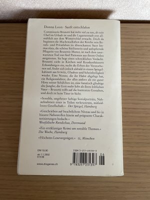 gebrauchtes Buch – Donna Leon – Sanft entschlafen - Commissario Brunettis sechster Fall