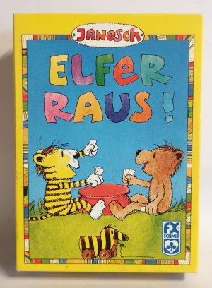 gebrauchtes Spiel – Janosch Elfer Raus 1998 FX Schmid  - ab 6 Jahren - für 2 - 6 Spieler - Kartensatz im Neuzustand