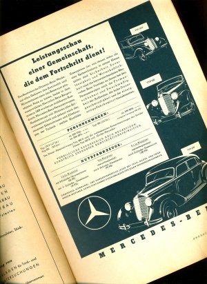 antiquarisches Buch – Leipziger Messe – Leistungsschau Mercedes-Benz Typ 230 Reklame 1939
