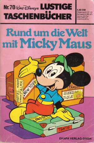 gebrauchtes Buch – Walt Disney – Lustige Taschenbücher - LTB - Nr: 70 - Rund um die Welt mit Micky Maus