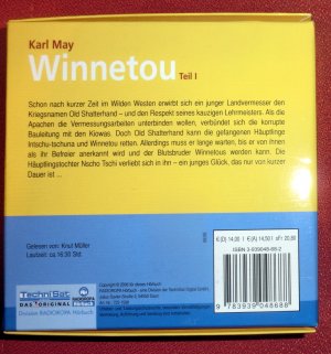 gebrauchtes Hörbuch – Karl May – Winnetou I, II, Surehand und Ölprinz, 4 Boxen Audio CDs und mp3-CDs