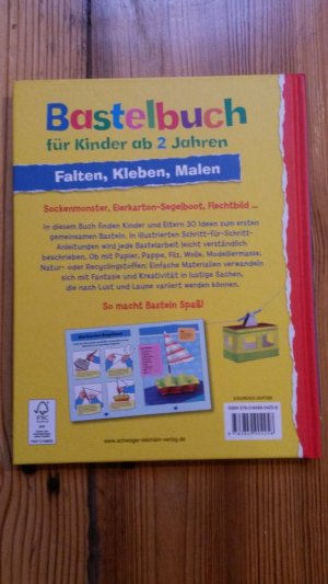 gebrauchtes Buch – Elisabeth Holzapfel – Bastelbuch für Kinder ab 2 Jahren - Falten, Kleben, Malen