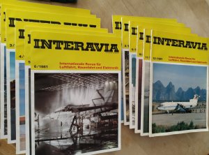 Interavia 1981,12 Bände, deutsche Ausgabe; Internationale Revue für Luftfahrt, Raumfahrt und Elektronik