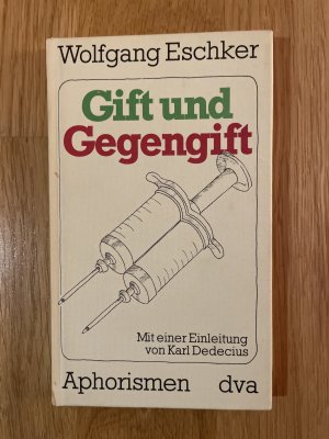 gebrauchtes Buch – Wolfgang Eschker – Gift und Gegengift