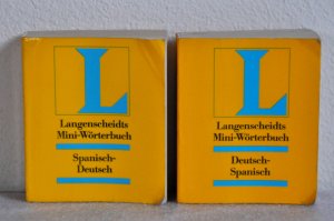 gebrauchtes Buch – Spanisch-deutsch, deutsch-spanisch - Langenscheidts Mini-Wörterbücher, Bd. 59 und Bd. 60