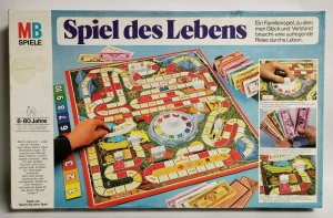 gebrauchtes Spiel – Spiel des Lebens - Ausgabe in hellblau - 1981 Milton Bradley - MB Spiele - Für 2 - 6 Spieler - ab 8 Jahren - Spieledauer 40 Minuten