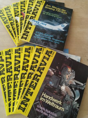 Interavia 1984,12 Bände, deutsche Ausgabe; Internationale Revue für Luftfahrt, Raumfahrt und Elektronik