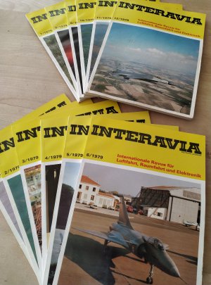 Interavia 1979,12 Bände, deutsche Ausgabe; Internationale Revue für Luftfahrt, Raumfahrt und Elektronik