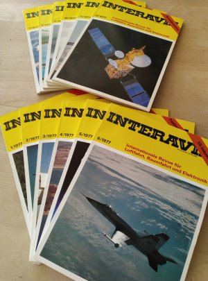 Interavia 1977,12 Bände, deutsche Ausgabe; Internationale Revue für Luftfahrt, Raumfahrt und Elektronik