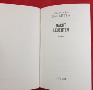 gebrauchtes Buch – Barbetta, María Cecilia – Nachtleuchten