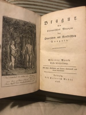 Bragur. Litterarisches Magazin der Deutschen und Nordischen Vorzeit. Vierter Band 1796.