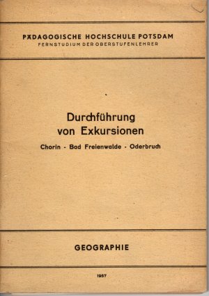 antiquarisches Buch – Eberhard Scholz – Durchführung von Exkursionen