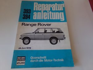 Seltene Range Rover Reparaturanleitung ab Juni 1970 Querschnitt Motor Technik