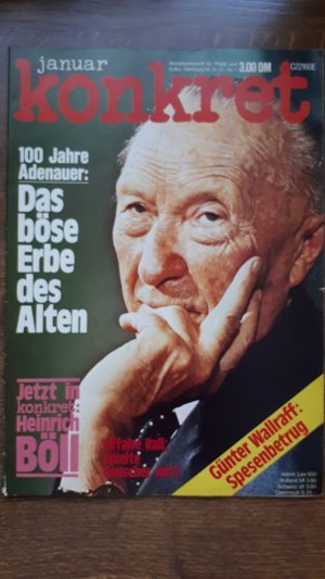 gebrauchtes Buch – Hermann L. Gremliza  – Konkret - Die Monatszeitschrift für Politik und Kultur  - Heft 1 / Januar 1976