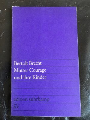 antiquarisches Buch – Bertolt Brecht – Mutter Courage und ihre Kinder - Eine Chronik aus dem Dreißigjährigen Krieg