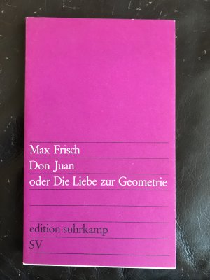 antiquarisches Buch – Max Frisch – Don Juan oder Die Liebe zur Geometrie - Eine Komödie in fünf Akten