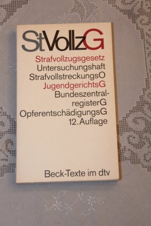 gebrauchtes Buch – Strafvollzugsgesetze - StVollzG des Bundes