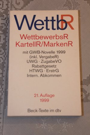 gebrauchtes Buch – Wettbewerbsrecht - Kartellrecht