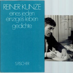 gebrauchtes Buch – Reiner Kunze – eines jeden einziges leben. gedichte.