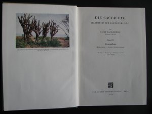 antiquarisches Buch – Curt Backeberg – Die Cactaceae. Handbuch der Kakteenkunde. 6 Bde.