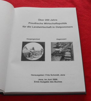 Über 200 Jahre Preußische Wirtschaftspolitik für die Landwirtschaft in Ostpommern