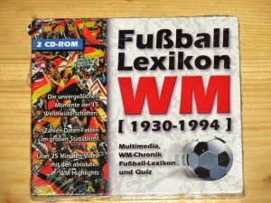 2xCD-ROM  - Fußball Lexikon  WM 1930 - 1994  Multimedia WM-Chronik - Fußball Lexikon und Quiz