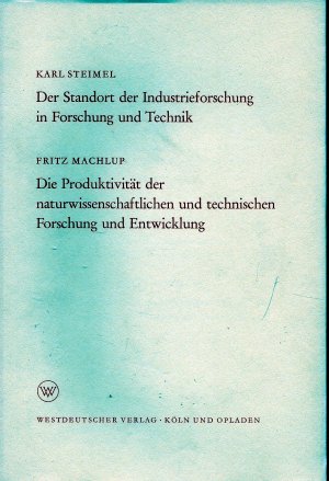 Der Standort der Industrieforschung in Forschung und Technik....