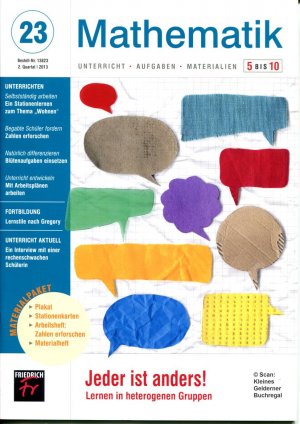 Mathematik 5 bis 10 (5-10) - Ausgabe 23/2013: JEDER IST ANDERS - LERNEN IN HETEROGENEN GRUPPEN (Binnendifferenzierung - Heterogenität) / mit Materialpaket […]