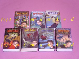 Harry Potter Band 1-7 _ Gebundene Büchersammlung in deutsch _ Guter Zustand _ Harry Potter und der Stein der Weisen & Harry Potter und die Kammer des Schreckens & Harry Potter und der Gefangene von Askaban & Harry Potter und der Feuerkelch & Harry Potter und der Orden des Phönix & Harry Potter und der Halbblutprinz & Harry Potter und die Heiligtümer des Todes